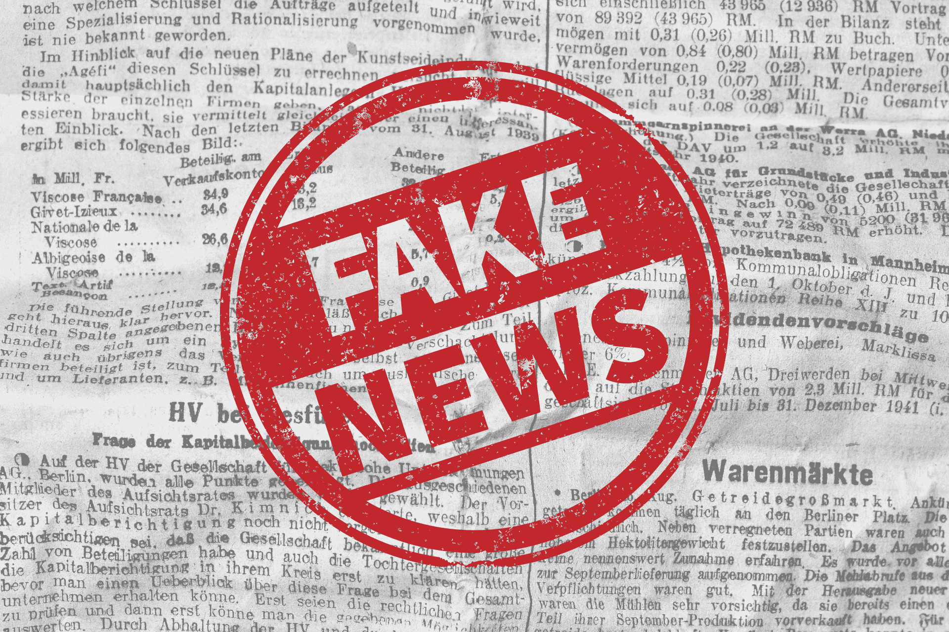 Government Control and Fake News