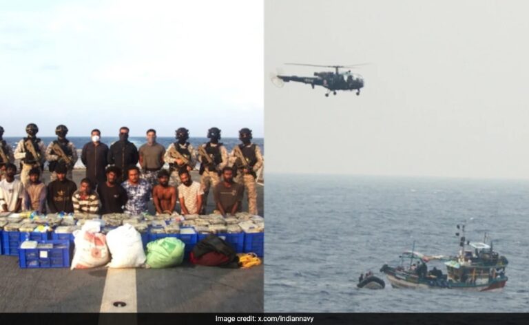Navy Seizes 2 Sri Lankan Fishing Boats, Recovers 500 Kg Of Crystal Meth