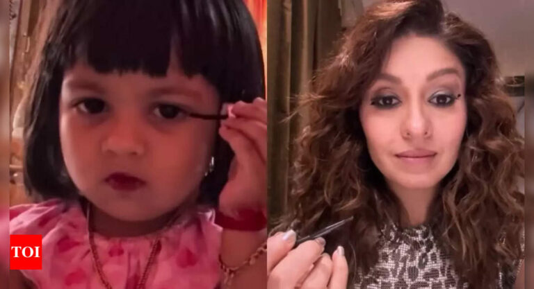 Sunidhi Chauhan recreates 4-year-old Kerala kid’s viral eyeliner video; netizens react – Times of India