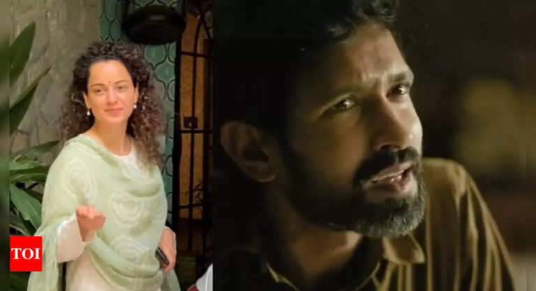 Kangana Ranaut playfully taunts paps and tells them to watch Vikrant Massey’s ‘The Sabarmati Report’: ‘Aisi bakwaas filmein dekhte ho..kabhi acchi bhi..’ | Hindi Movie News – Times of India