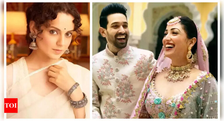 When Kangana Ranaut called Vikrant Massey ‘cockroach’ for comparing Yami Gautam’s Himachali wedding look to Radhe Maa | – Times of India