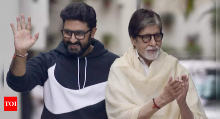 Amitabh Bachchan calls Abhishek Bachchan ‘superior’, says, ‘goodness brings good results and you are…’ | Hindi Movie News – Times of India