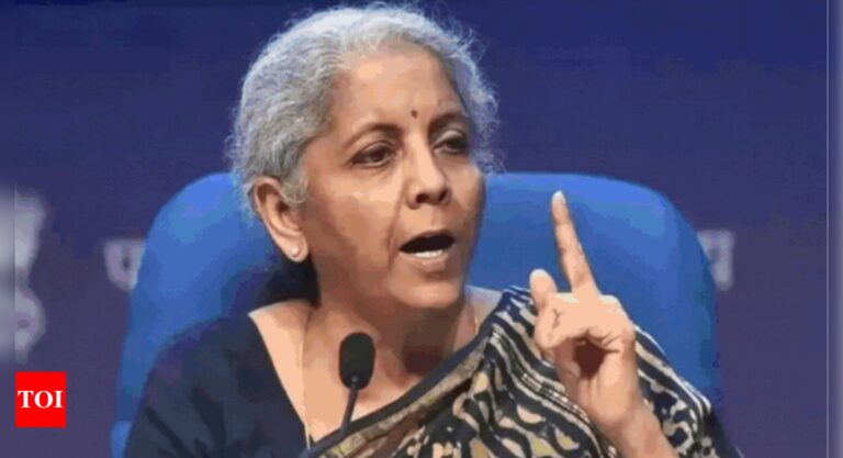 5.4% GDP growth doesn’t indicate systemic slowdown: Nirmala Sitharaman – Times of India