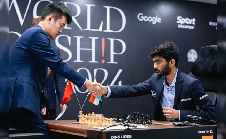 World Chess Championship 2024: D Gukesh, Ding Liren Play Out Yet Another Draw In 8th Game | Chess News