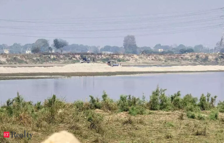 Noida: Authorities demolish illegal sand mining road across Yamuna river – ET RealEstate
