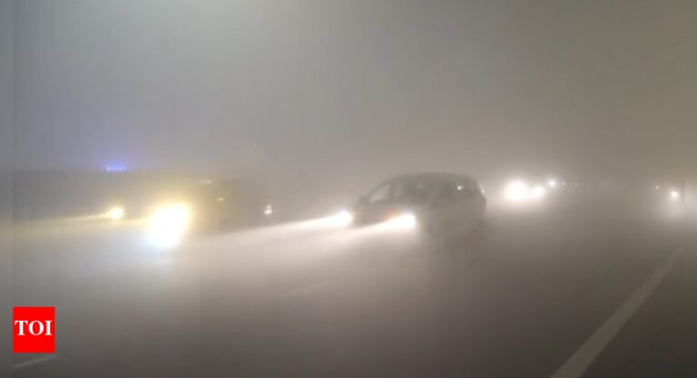 Delhi Weather: Delhi chokes again in ‘severe’ AQI, dense fog envelops city | Delhi News – Times of India