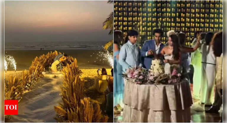 Aadar Jain marries Alekha Advani in an intimate white-themed Goa wedding, newlyweds seal the deal with a passionate kiss | Hindi Movie News – Times of India