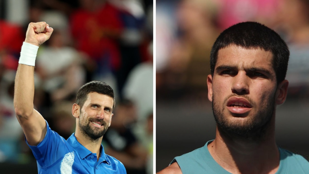 Australian Open 2025 Novak Djokovic Faces Off Against Carlos Alcaraz