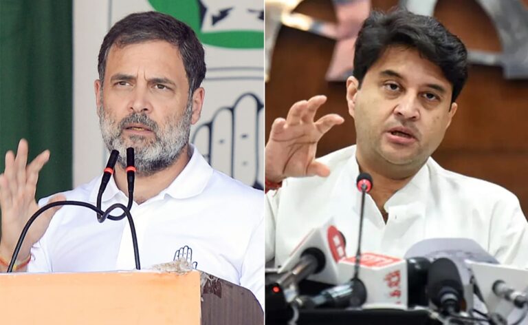 Rahul Gandhi’s Remarks Draw Royal Pushback From J Scindia, Cousin Dushyant