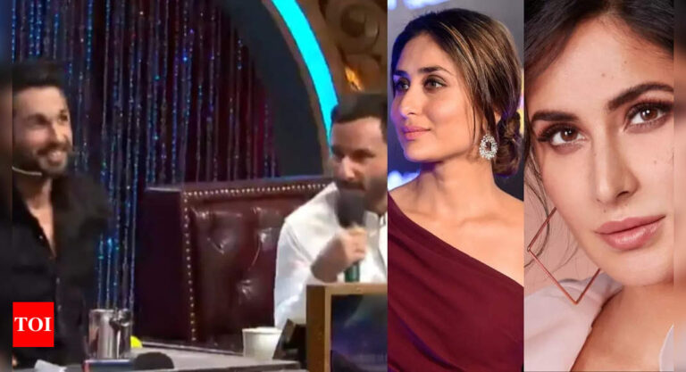 When Saif Ali Khan, Shahid Kapoor were asked who’s hotter between Kareena Kapoor Khan, Katrina Kaif, Deepika Padukone – WATCH VIDEO | Hindi Movie News – The Times of India