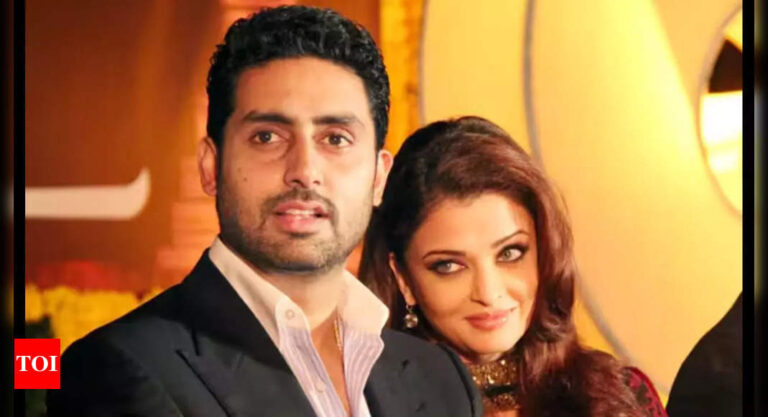 When Aishwarya Rai BLUSHED as Abhishek Bachchan revealed he’s ‘protective’ of his ‘beautiful wife’ – Watch Video | Hindi Movie News – The Times of India