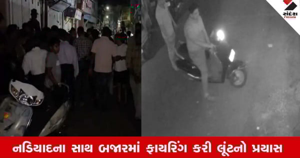 Nadiadમાં સોની વેપારી સાથે લૂંટનો પ્રયાસ, આરોપીઓએ એરગનથી હવામાં કર્યુ ફાયરિંગ