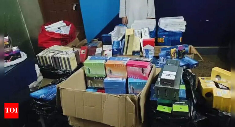 Surat SOG seizes illegal cigarettes worth Rs 36.58L in Rander, one arrested | Surat News – Times of India