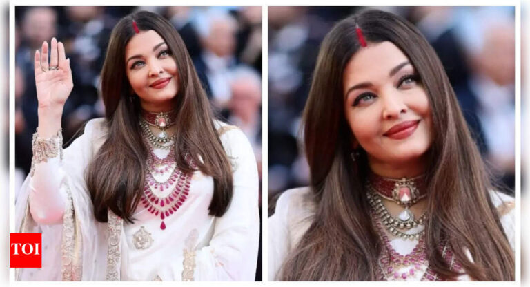 Cannes 2025 royalty! Aishwarya Rai stuns in regal Indian look, flaunts sindoor like a queen | – Times of India