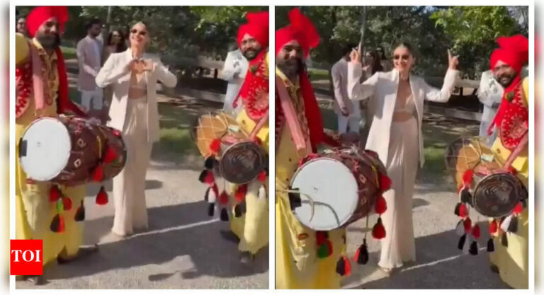 Alia Bhatt gets into her Radha groove as she dances to the dhol at her best friend’s wedding in Spain – WATCH | – Times of India