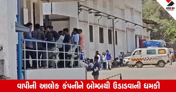 Vapi: આલોક કંપનીને બોમ્બથી ઉડાવાની ધમકી, પોલીસે એક શકમંદની અટકાયત કરી