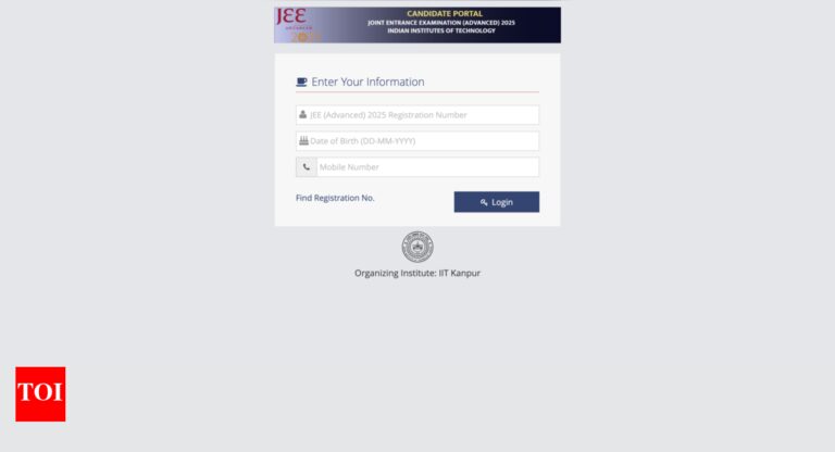 JEE Advanced 2025: AAT registration portal opens at jeeadv.ac.in, apply online by this date