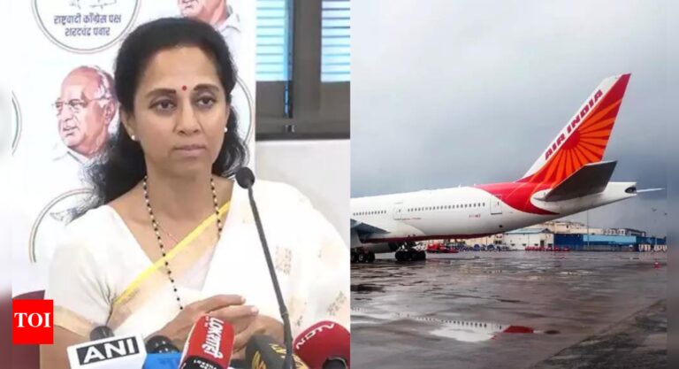 Stranded for 3 hours: NCP leader Supriya Sule slams Air India, says ‘travellers deserve better’ | India News