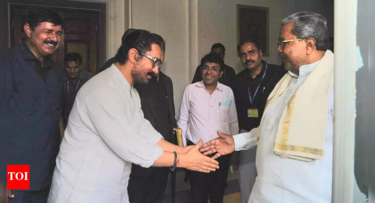 Starstruck at Rashtrapati Bhavan: Siddaramaiah-Aamir Khan spotted together; candid pics go viral | Bengaluru News