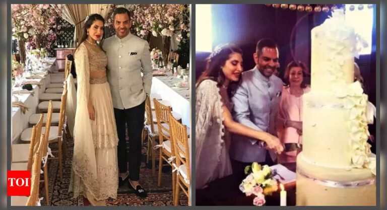 Days after his untimely demise, Sunjay Kapur’s reception photos with Priya Sachdev goes viral; Looked dashing in hand embroidered shoes, written ‘I do’ |