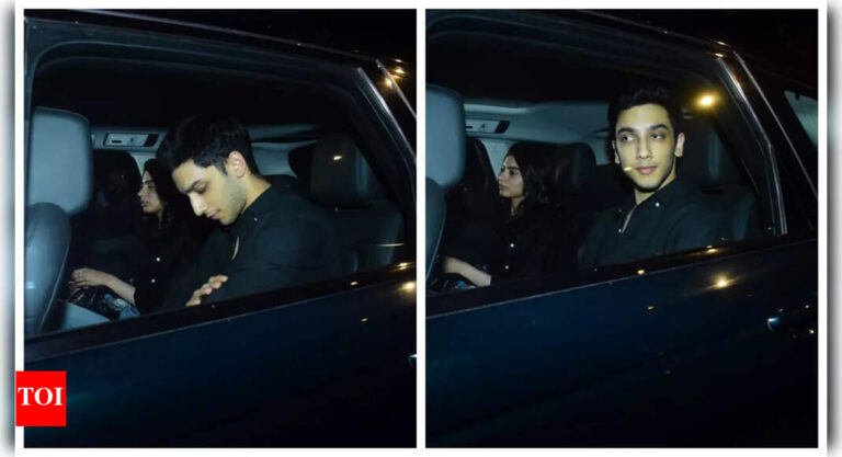 Vedang Raina and Khushi Kapoor spotted after their late-night movie date; netizens say, ‘They look so cute together’ | Hindi Movie News – Times of India