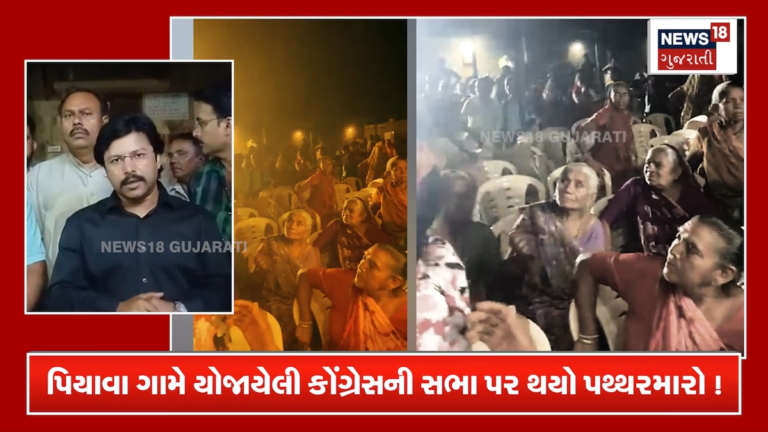 કોંગ્રેસની સભામાં લાઇટ બંધ કરીને કરાયો પથ્થરમારો!