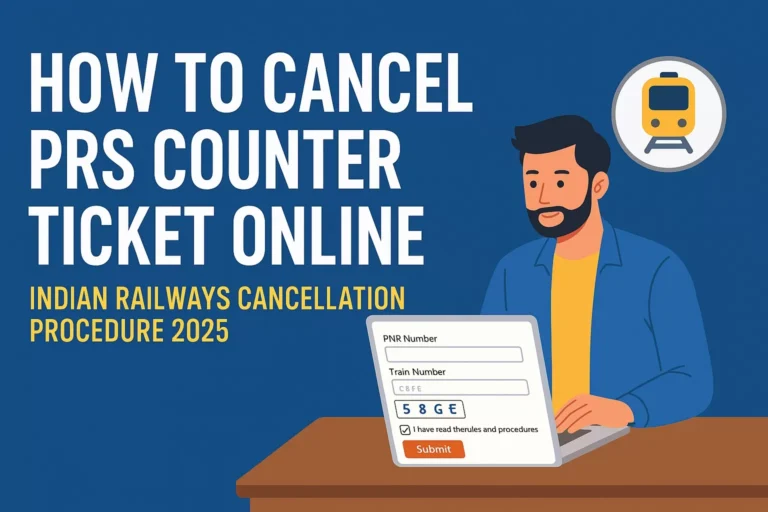 Counter Ticket Cancellation Online in 1 minute, How?