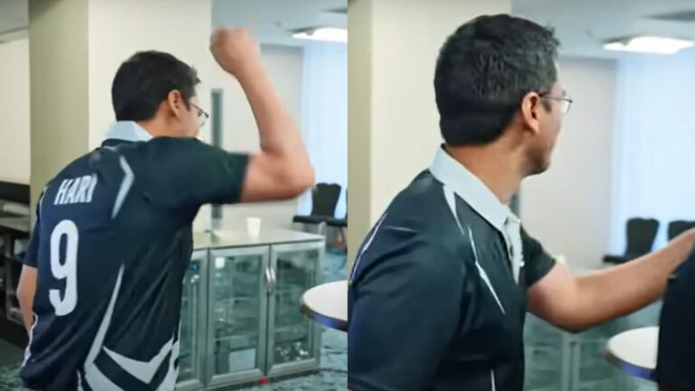 Watch: Pentala Harikrishna Recreates Magnus Carlsen’s Infamous Fist-Smash | Sports News