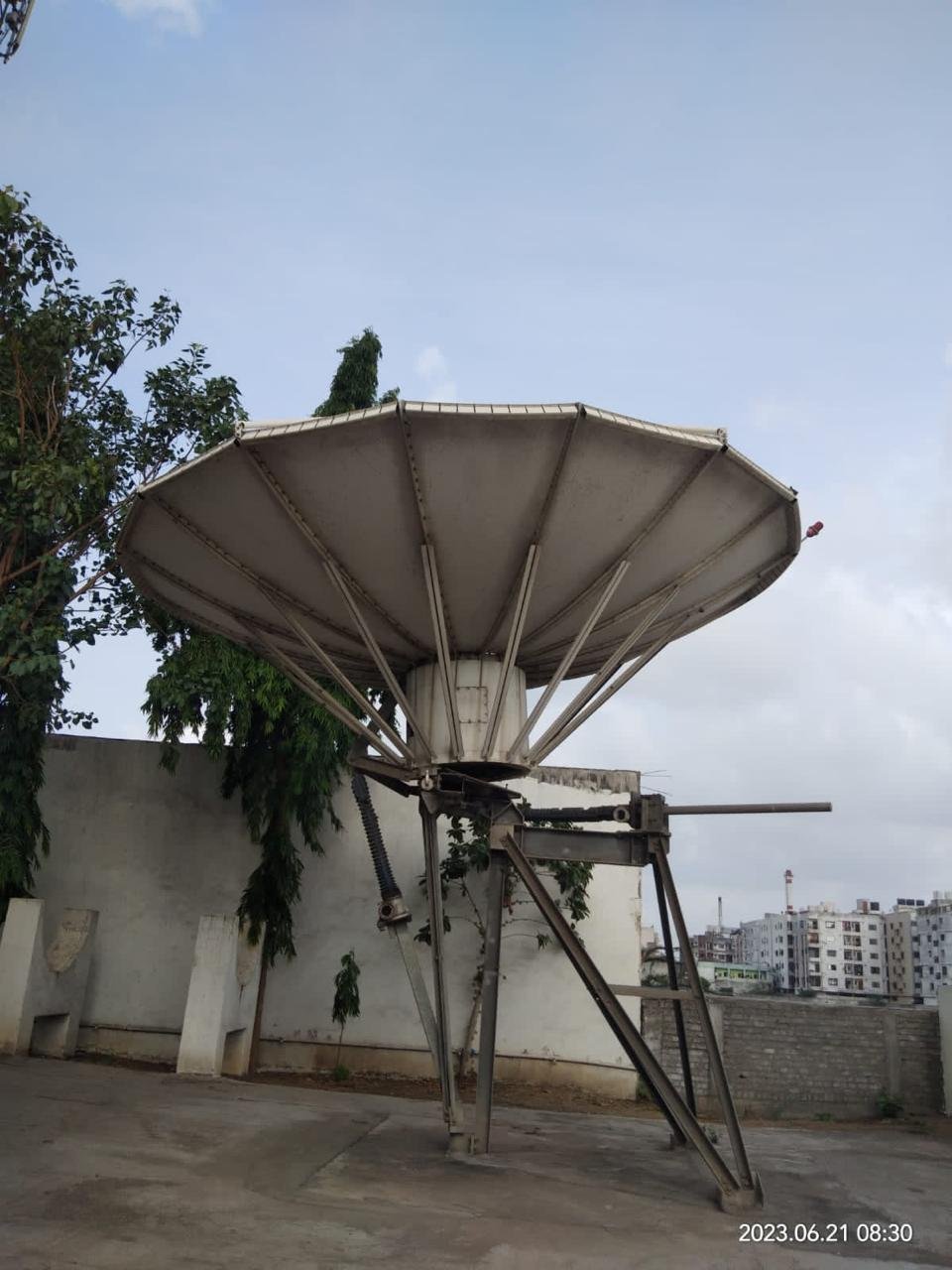 Satellite Dish installed at our premises having capacity to uplink 32 channels worldwide (1)