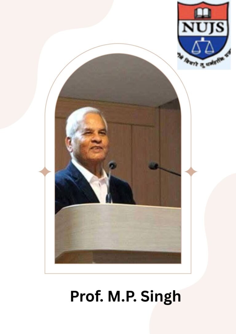 Condolence message for Prof. M.P.Singh