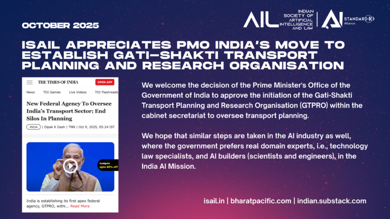 ISAIL.IN Appreciates PMO India’s move to establish GATI-Shakti Transport Planning and Research Organisation