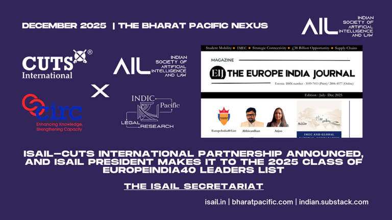 ISAIL-CUTS International Partnership Announced, and ISAIL President Makes it to the 2025 Class of EuropeIndia40 Leaders List