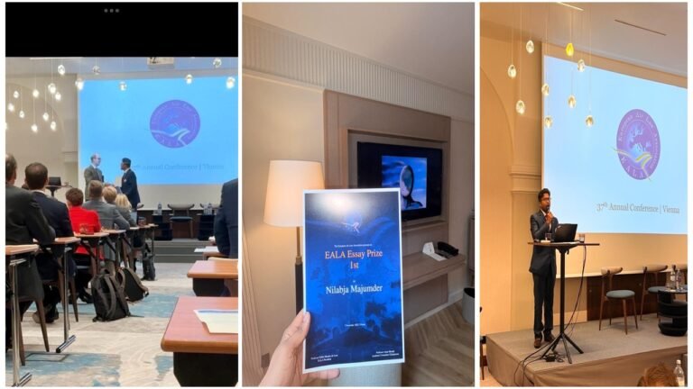 NUJS Student Creates History: Becomes the First Student from an Indian University to Win the Prestigious EALA Essay Competition