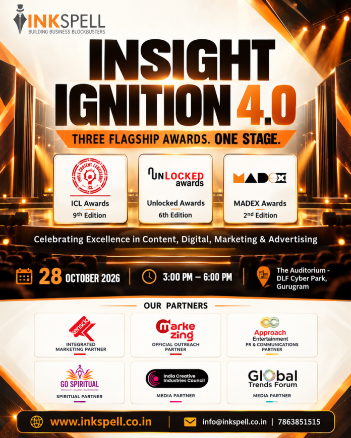 Inkspell Media Brings Three Flagship Awards Together at Insight Ignition 4.0 in Gurugram
